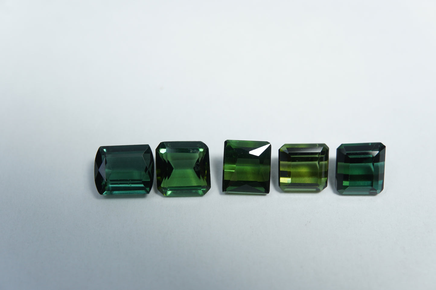 5.55ct Tourmalines 6.5x5.5mm / 6x5mm / 6x5mm/ 5.5mm / 6mm