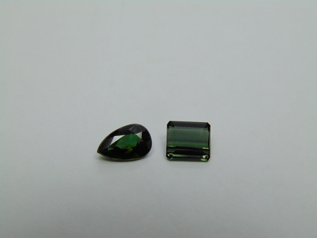 2.49ct Tourmaline 9x6mm 7x6mm