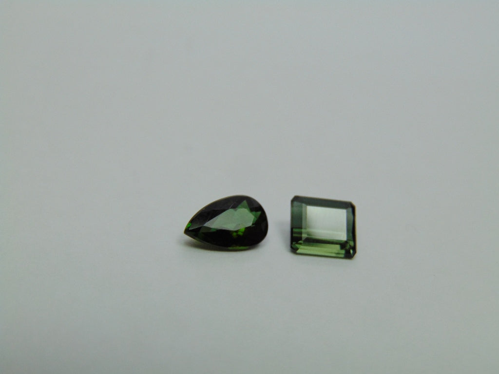 2.49ct Tourmaline 9x6mm 7x6mm