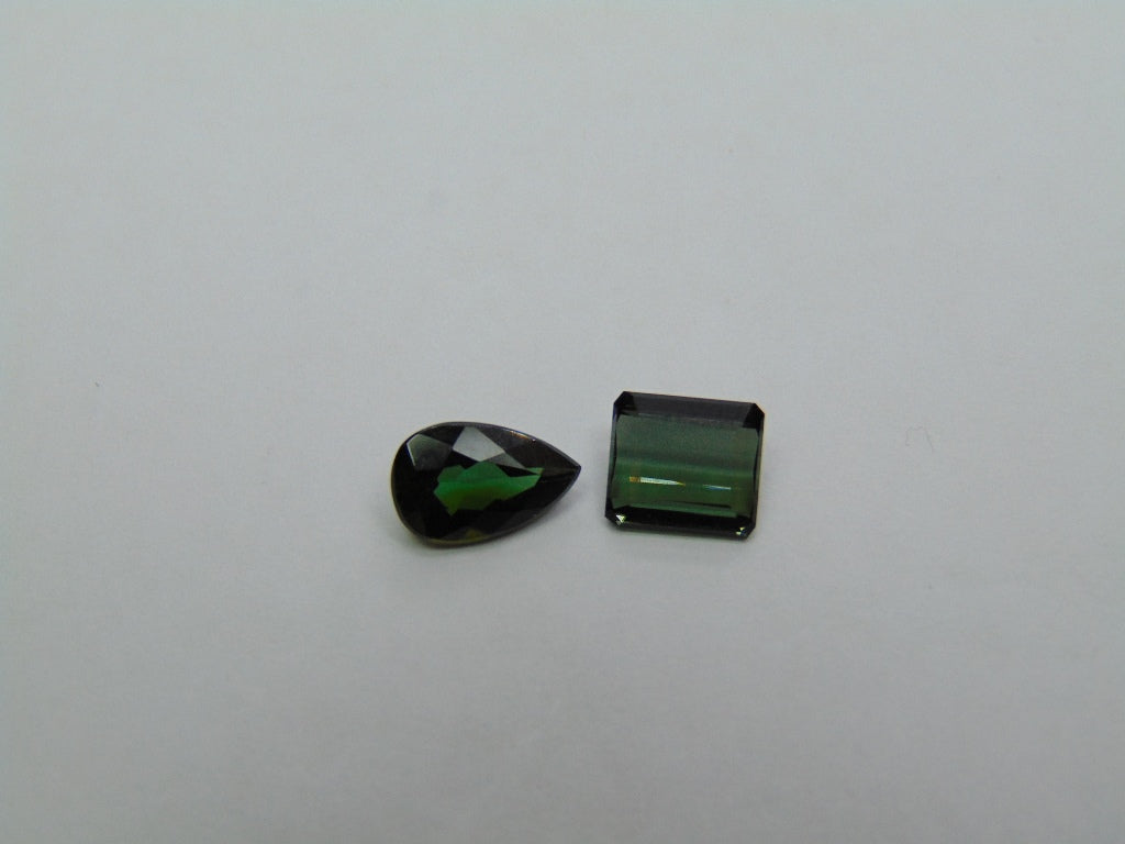 2.49ct Tourmaline 9x6mm 7x6mm