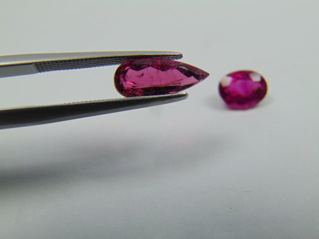 2.75ct Rubellite 12x5 7.5x6mm