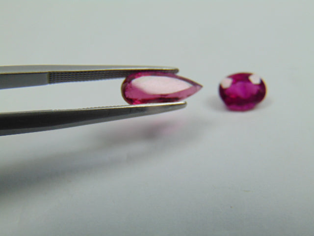 2.75ct Rubellite 12x5 7.5x6mm