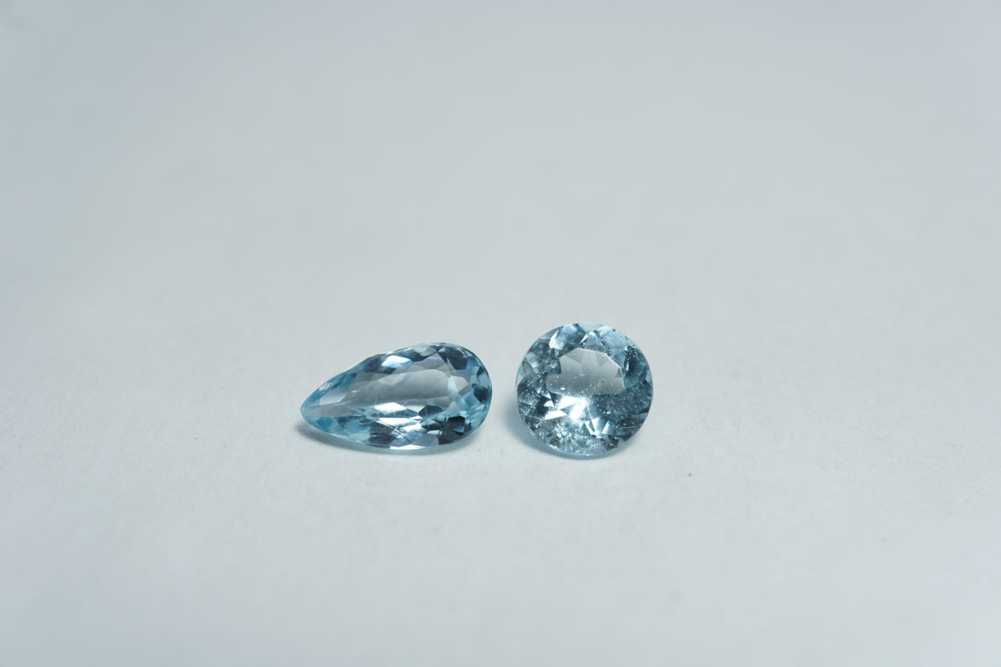 1.70ct Aquamarines 8.5x5mm / 6mm