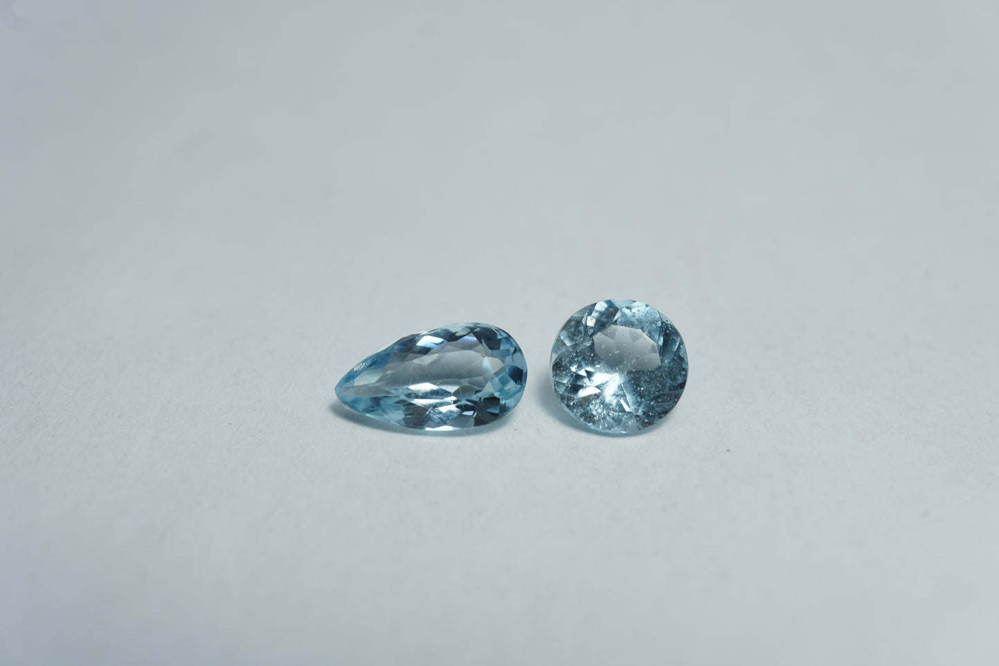 1.70ct Aquamarines 8.5x5mm / 6mm