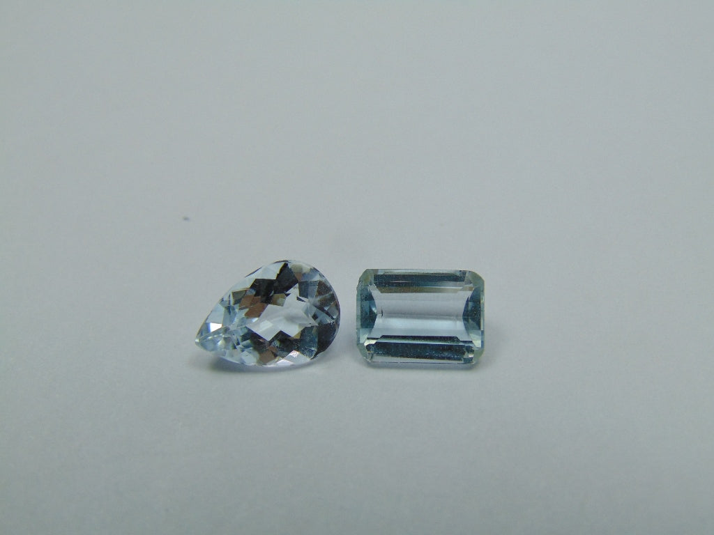 5.40ct Topaz 11x8mm 9x7mm