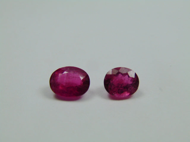 4.50ct Rubellite 10x8mm 8x7mm