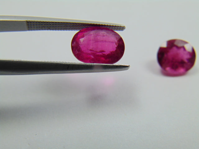 4.50ct Rubellite 10x8mm 8x7mm