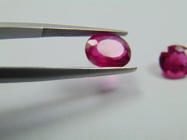 4.50ct Rubellite 10x8mm 8x7mm