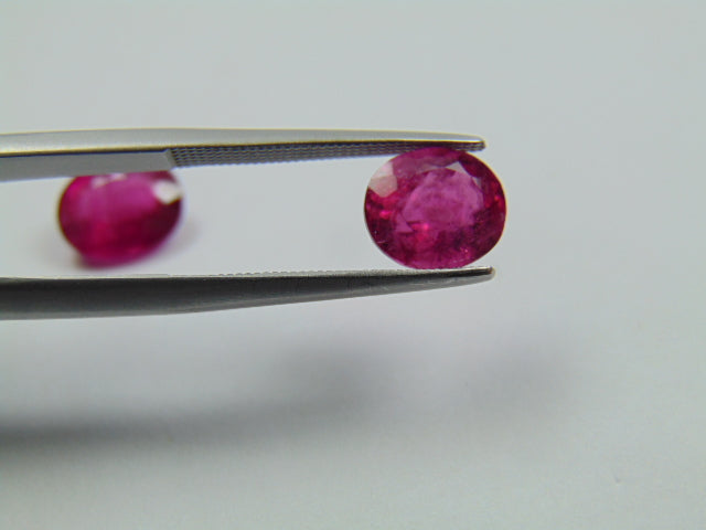 4.50ct Rubellite 10x8mm 8x7mm