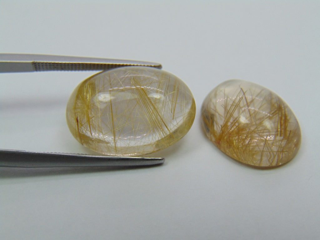 21.30ct Rutile 18x13mm 16x12mm