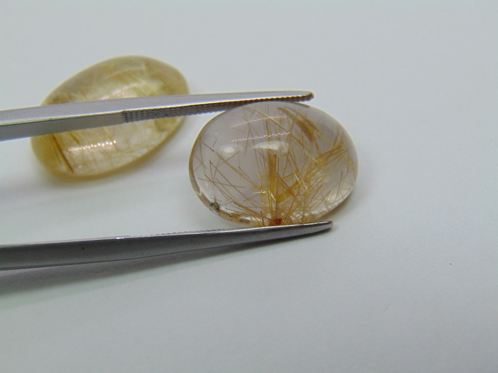 21.30ct Rutile 18x13mm 16x12mm