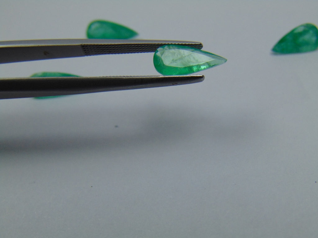 3.64ct Emerald 11x5mm 12x5mm 9x5mm