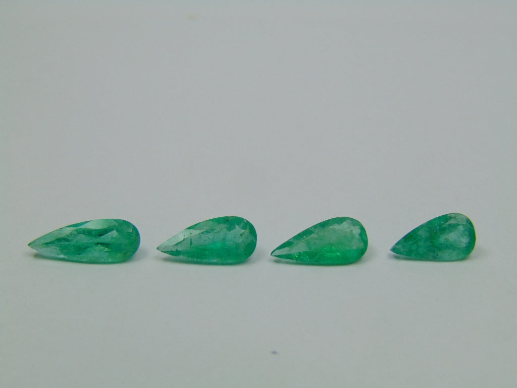 3.64ct Emerald 11x5mm 12x5mm 9x5mm