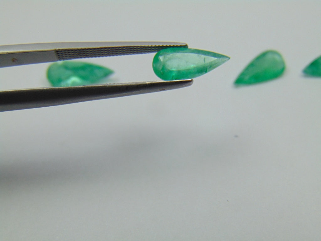 3.64ct Emerald 11x5mm 12x5mm 9x5mm