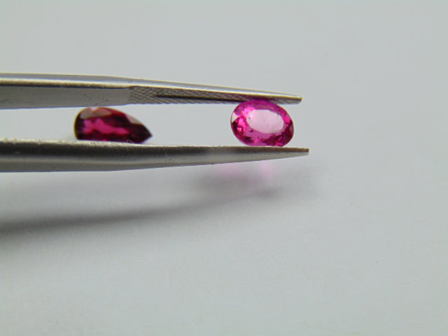 1.70ct Rubellite 9x5mm 6x5mm