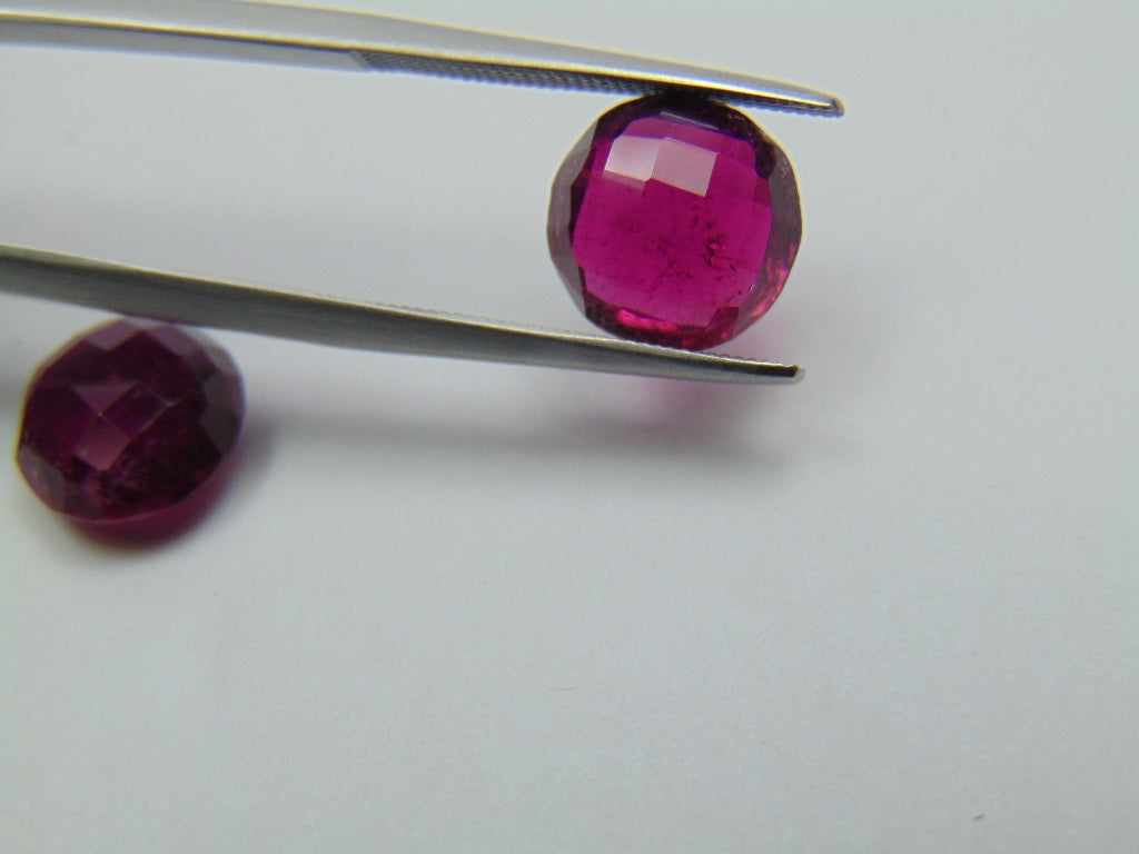 7.40ct Rubellite Pair 9mm