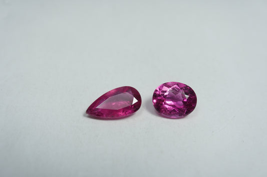 1.85ct Rubellites 9x5mm / 7x6mm