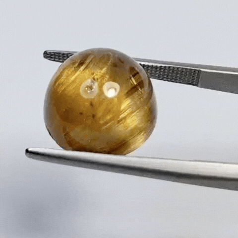 11.85ct Rutile with Stripe Cabochon 13mm