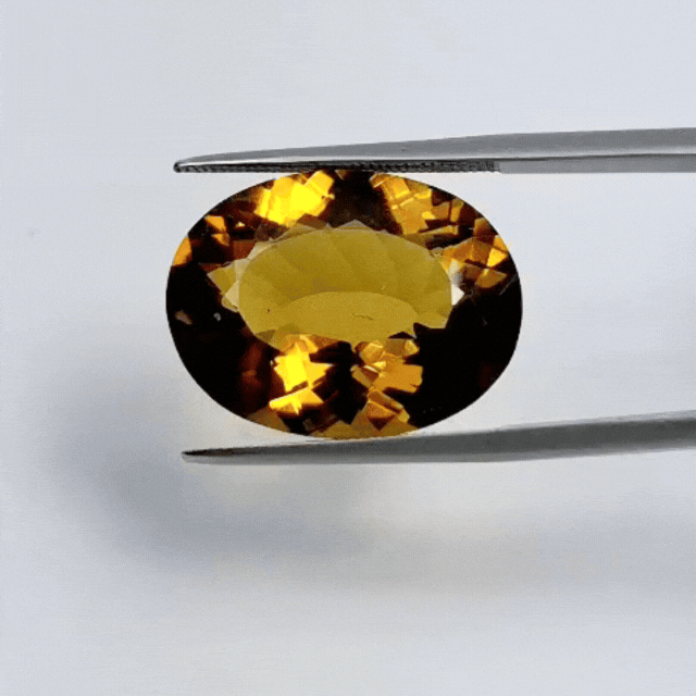 14ct Citrine 20x15mm