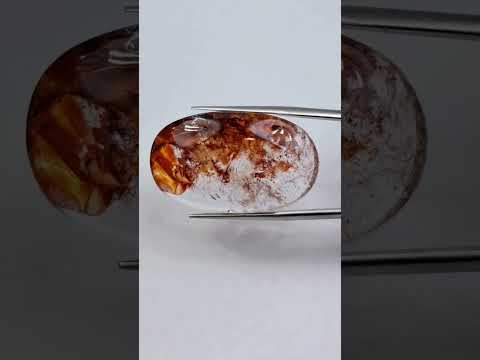46.20ct Quartz with inclusion 34x20mm