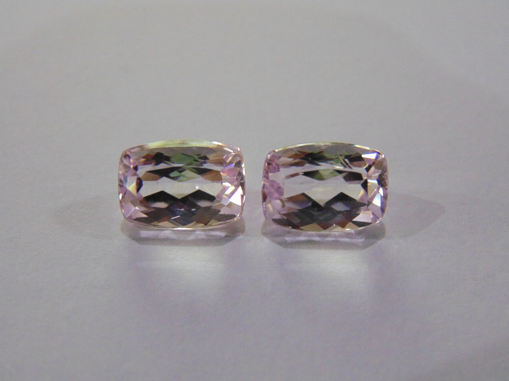 7.20ct Kunzite (Pair)