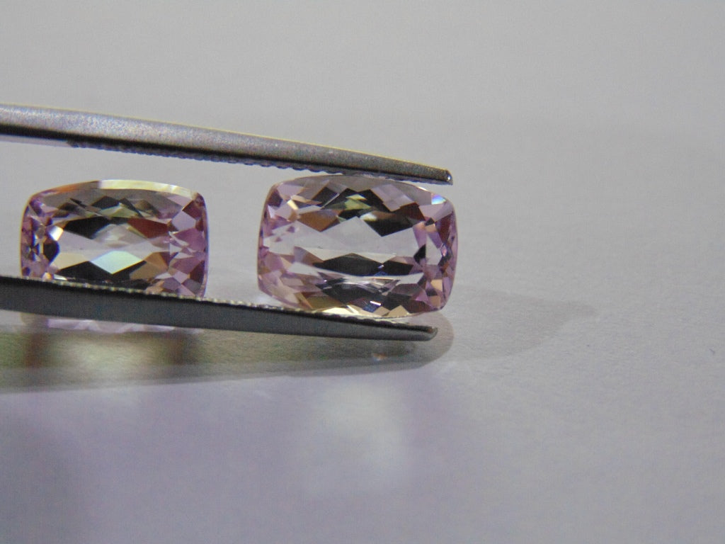 7.20ct Kunzite (Pair)