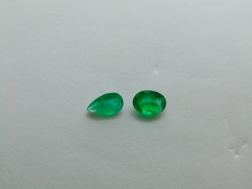 0.70ct Emerald 6x4mm 5x4mm