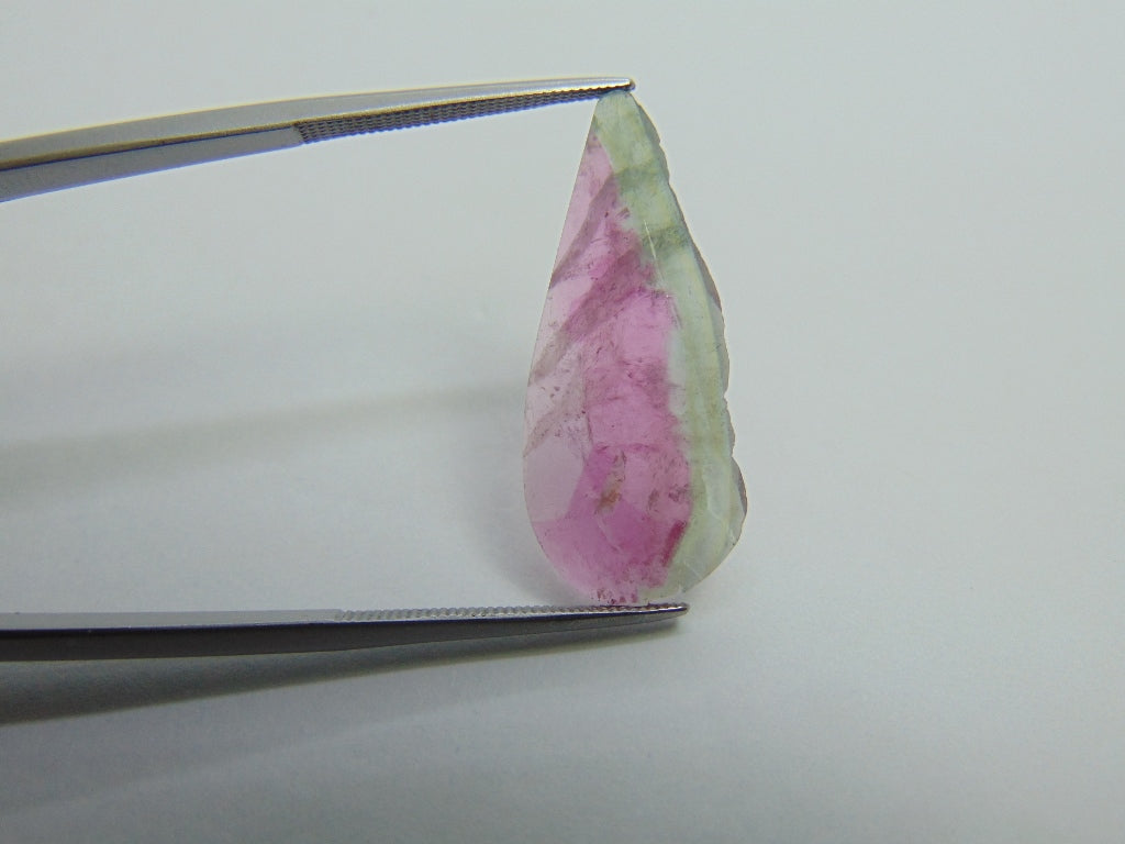 6.70ct Tourmaline Bicolor 28x12mm