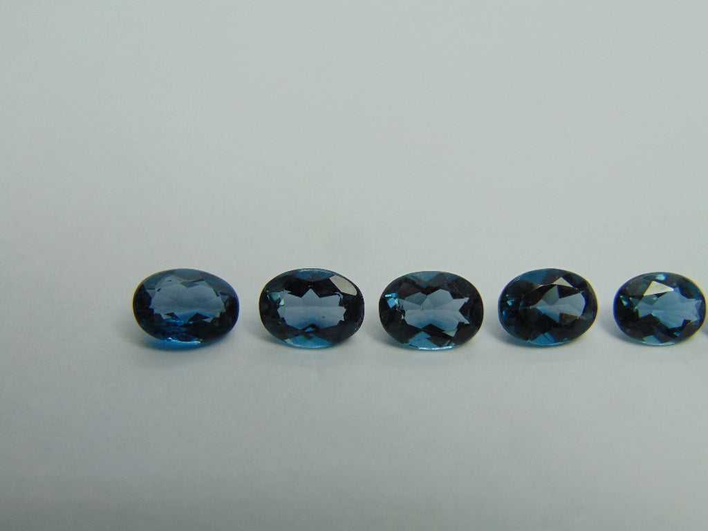 7.65ct Topaz London Blue Calibrated 8x6mm