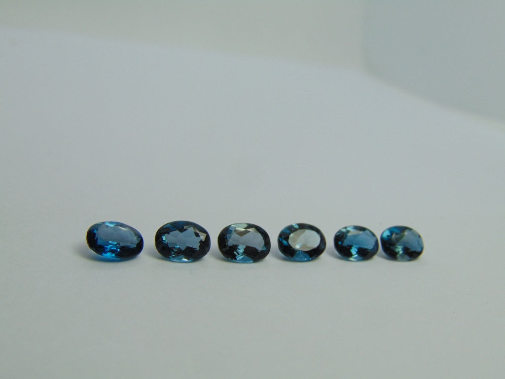 7.65ct Topaz London Blue Calibrated 8x6mm