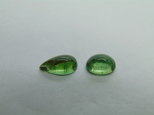 3.50ct Tourmaline Cabochon 11x6mm 8x6mm