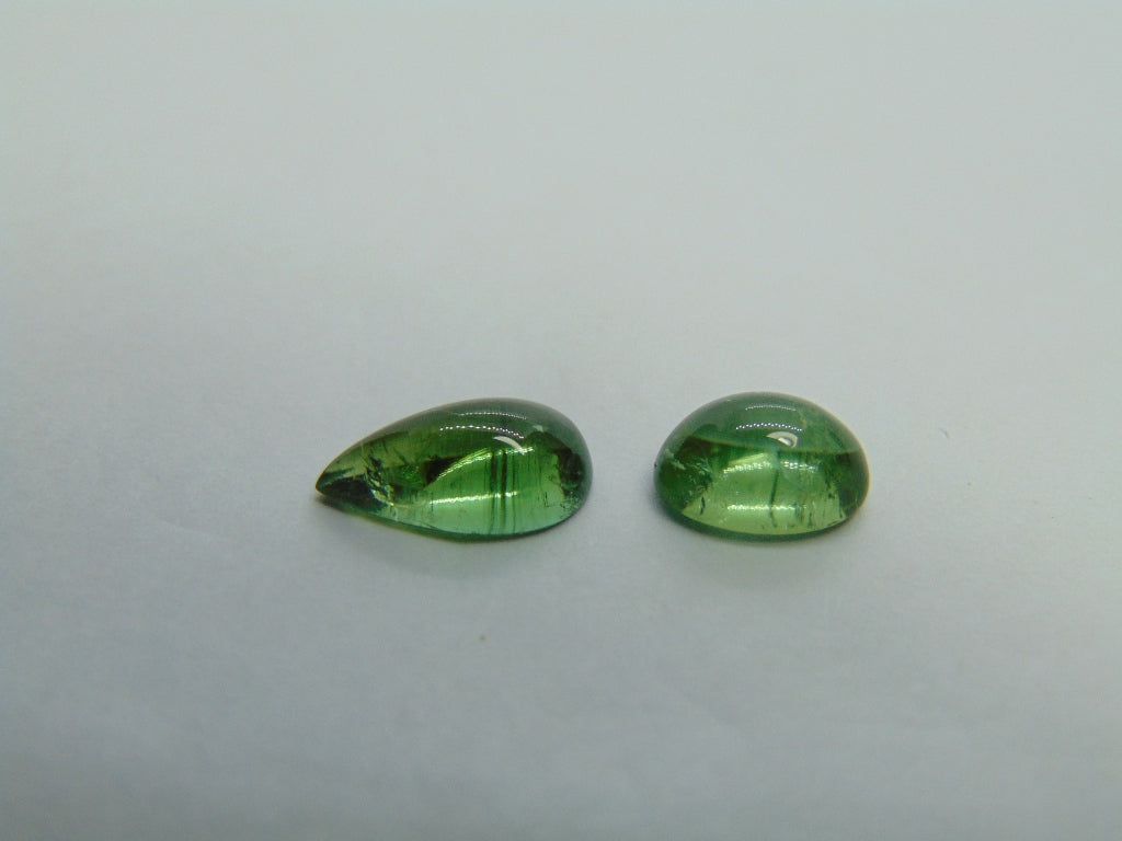 3.50ct Tourmaline Cabochon 11x6mm 8x6mm