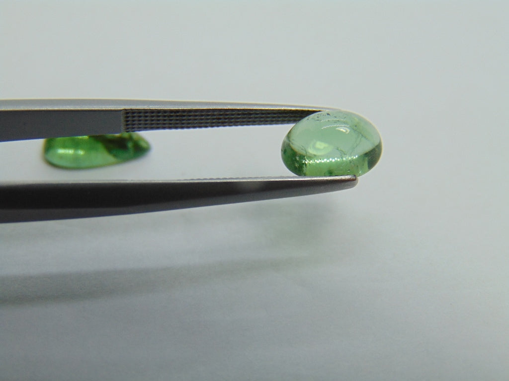 3.50ct Tourmaline Cabochon 11x6mm 8x6mm