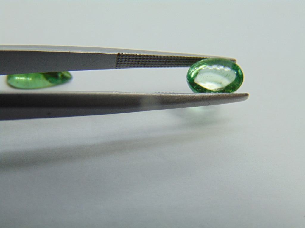 3.50ct Tourmaline Cabochon 11x6mm 8x6mm