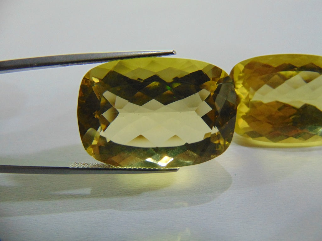 82.60ct Green Gold Pair 28x19mm