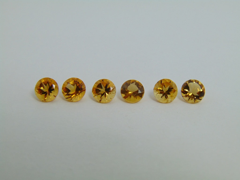 4.90ct Citrine Calibrated 6mm