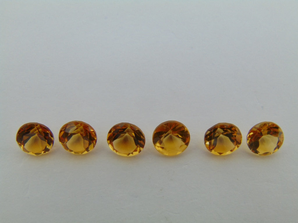 4.90ct Citrine Calibrated 6mm