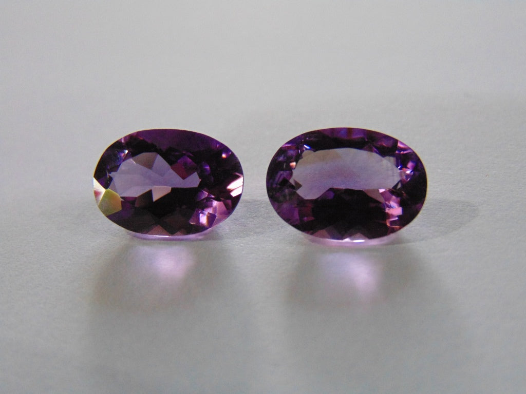 9ct Amethyst (Pair)