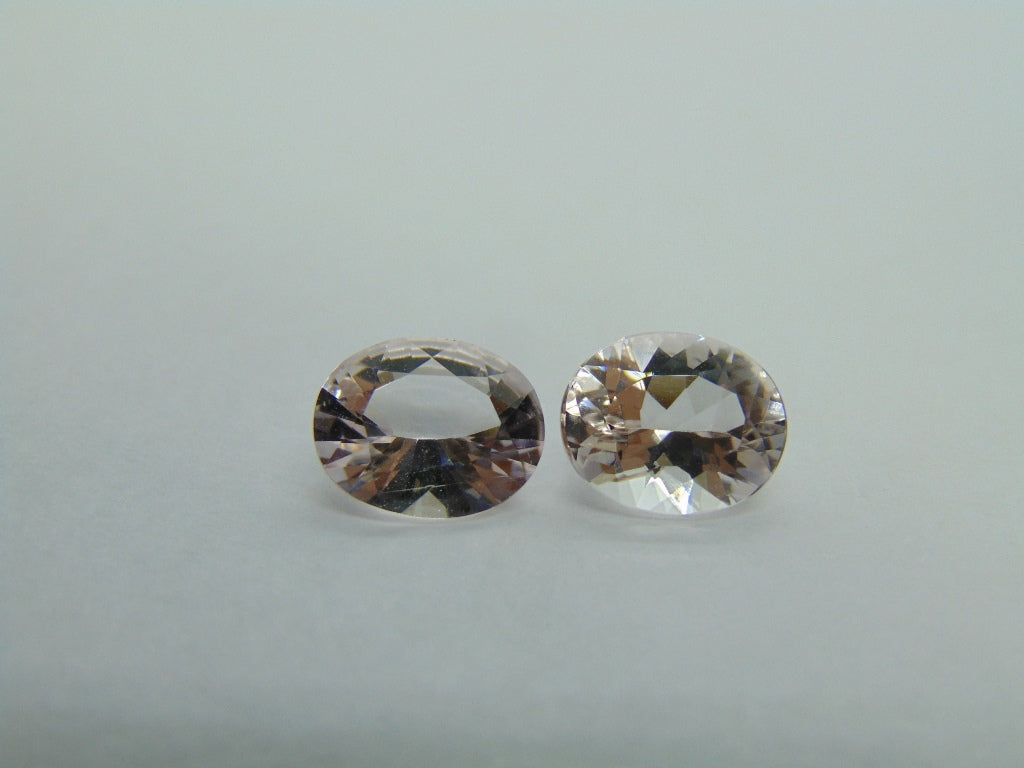 4.29ct Morganite Pair 10x8mm