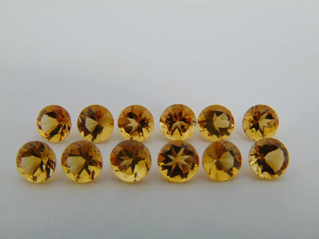 9.60ct Citrine Calibrated 6mm