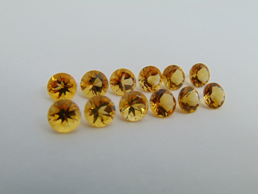 9.60ct Citrine Calibrated 6mm