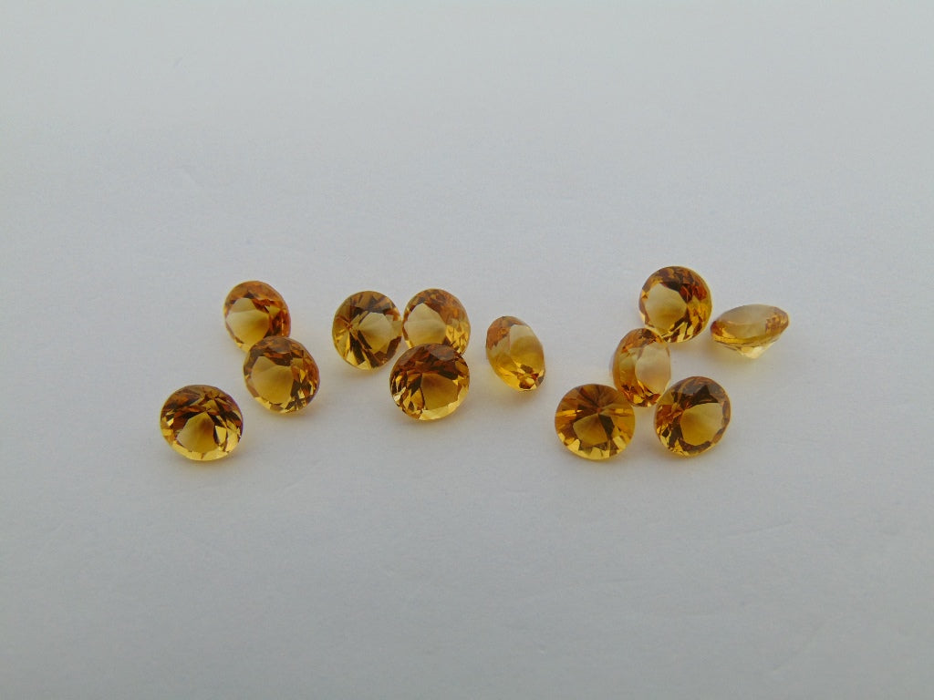 9.60ct Citrine Calibrated 6mm