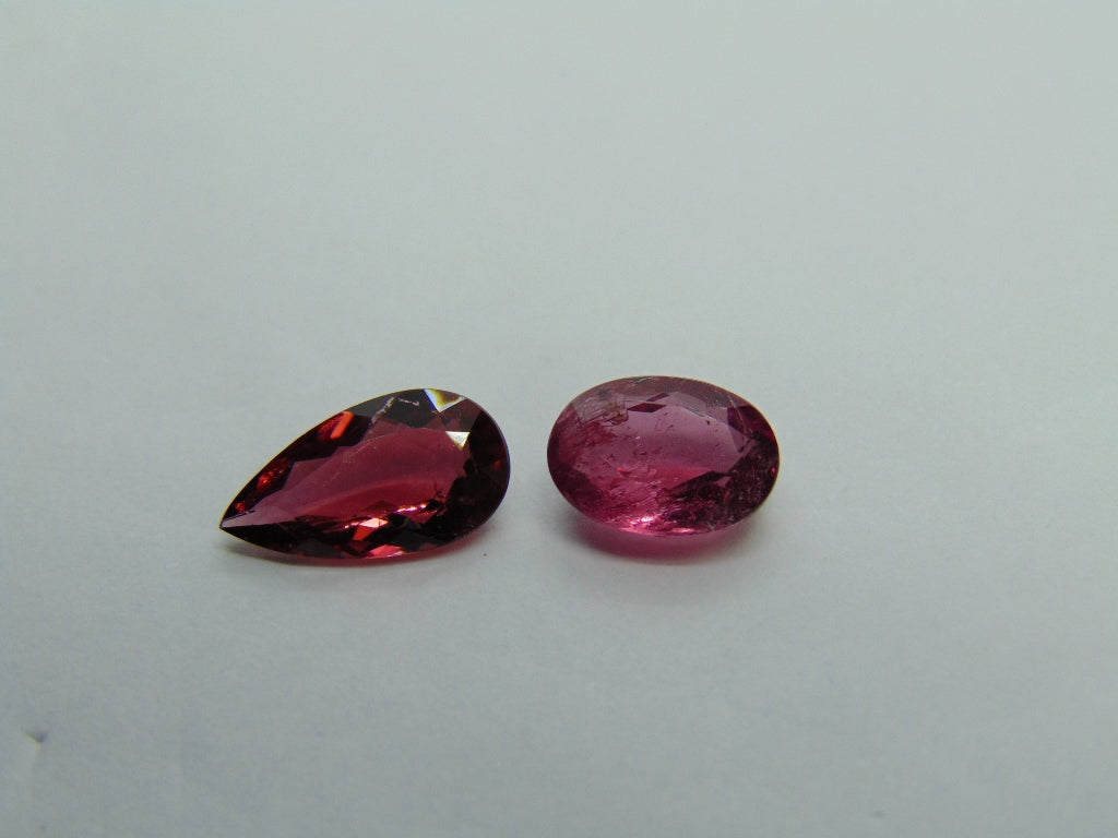 3.20ct Tourmaline 12x6mm 9x6mm