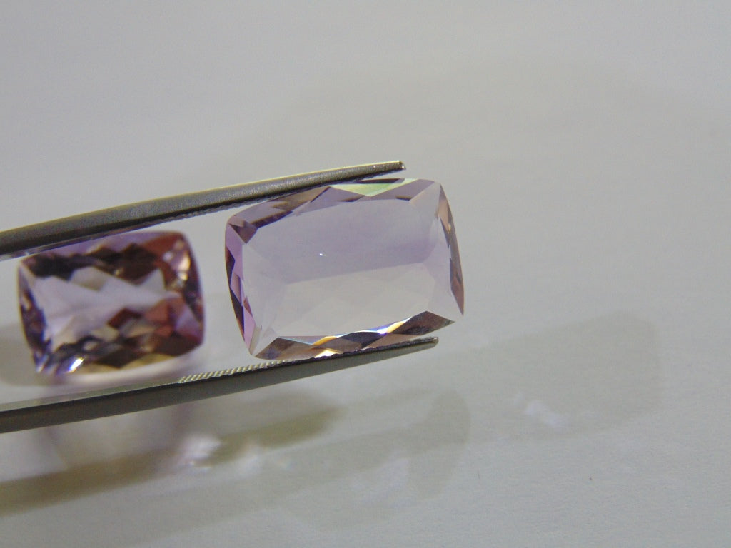 23.30ct Amethyst (Rose France) Pair