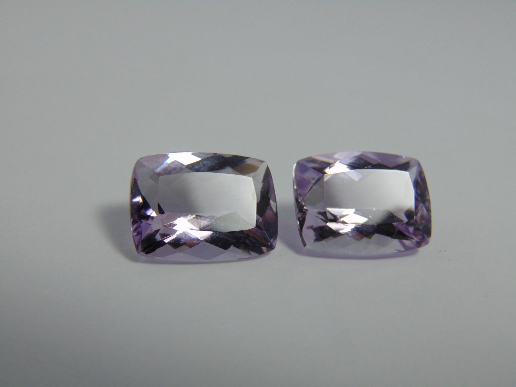 20.30cts Amethyst (Rose France) Pair