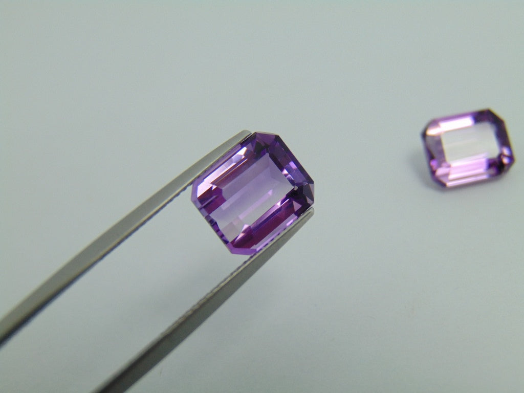 9.60cts Amethyst (Pair)