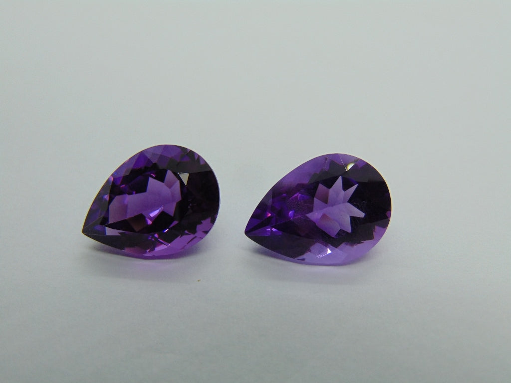 21.70cts Amethyst (Pair)