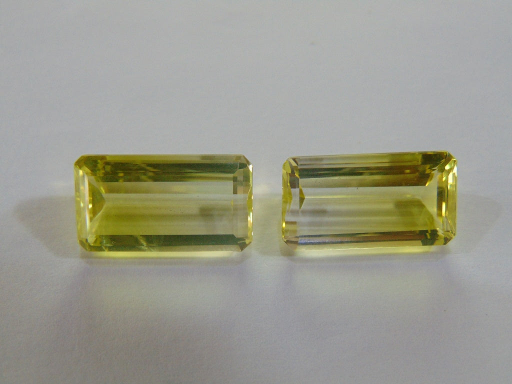 32.40ct Quartz (Bicolor) Pair