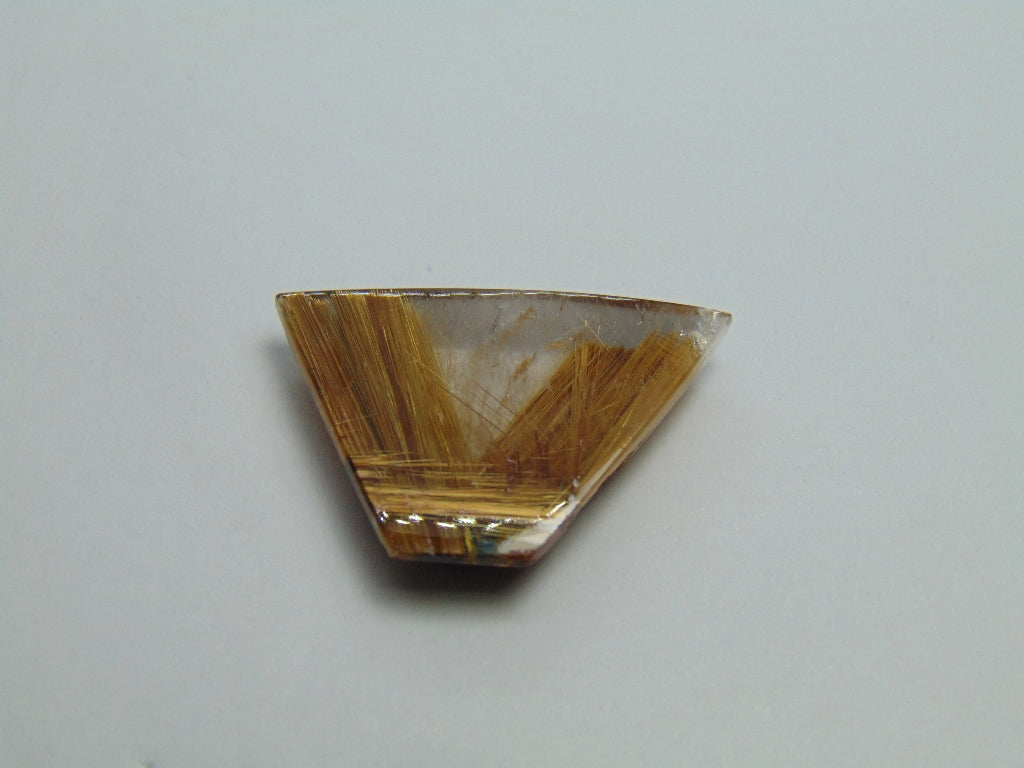 30.45ct Rutile Golden 32x21mm