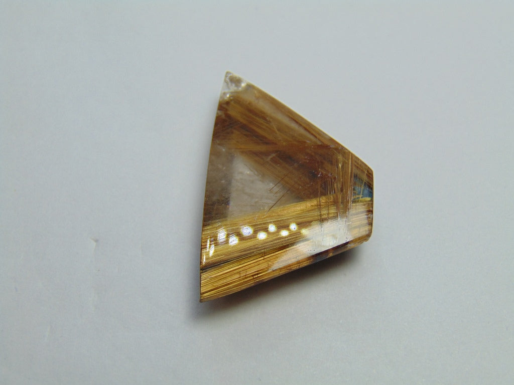 30.45ct Rutile Golden 32x21mm